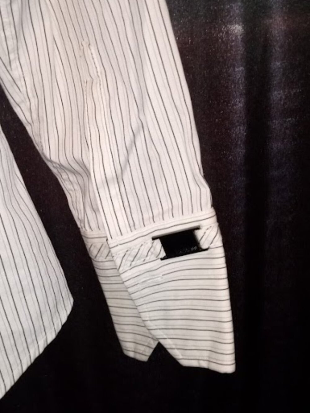 Express Design Studio Portofino Shirt Size Small black/gey/white long sleeve - Picture 2 of 3